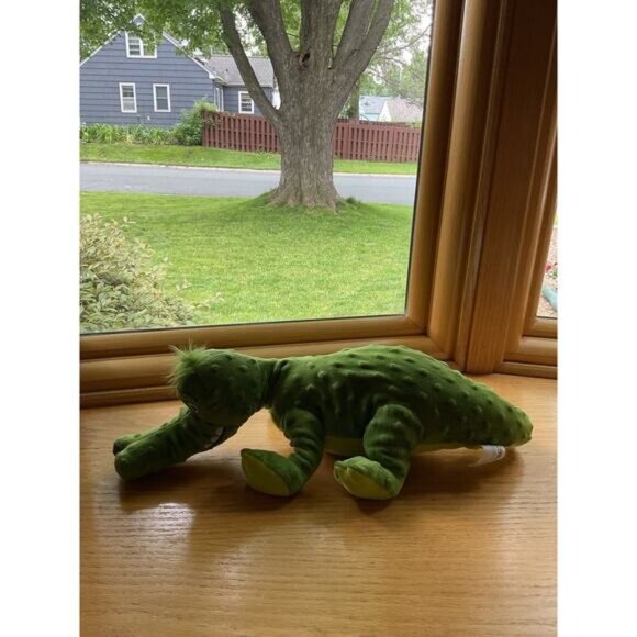 Kohls Cares Dr Seuss's ABC Alligator Crocodile Stuffed Plush Green and Book - Picture 9 of 9